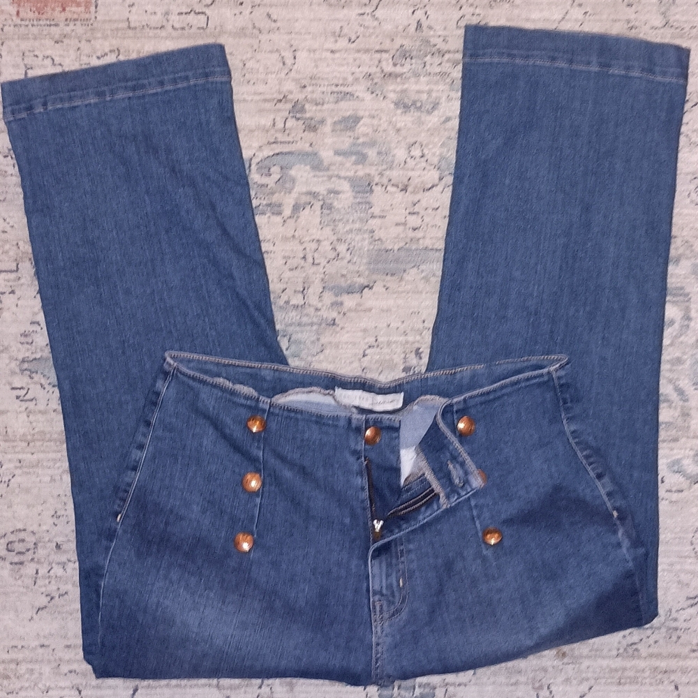 1946 Denim Brand Wide leg Women's Sailor jeans 14 - Picture 3 of 9